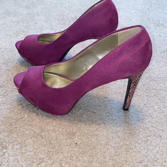 Lime Light Fuchsia Platform Heels Size 9.5 - Picture 2 of 8